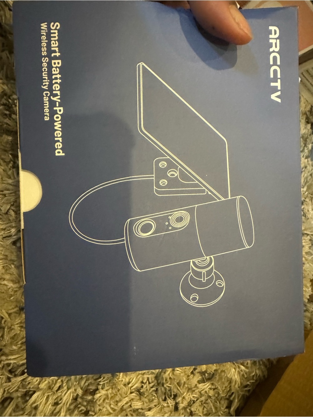ARCCCTV Smart Battery-Powered Wireless Security Camera Box - Blue